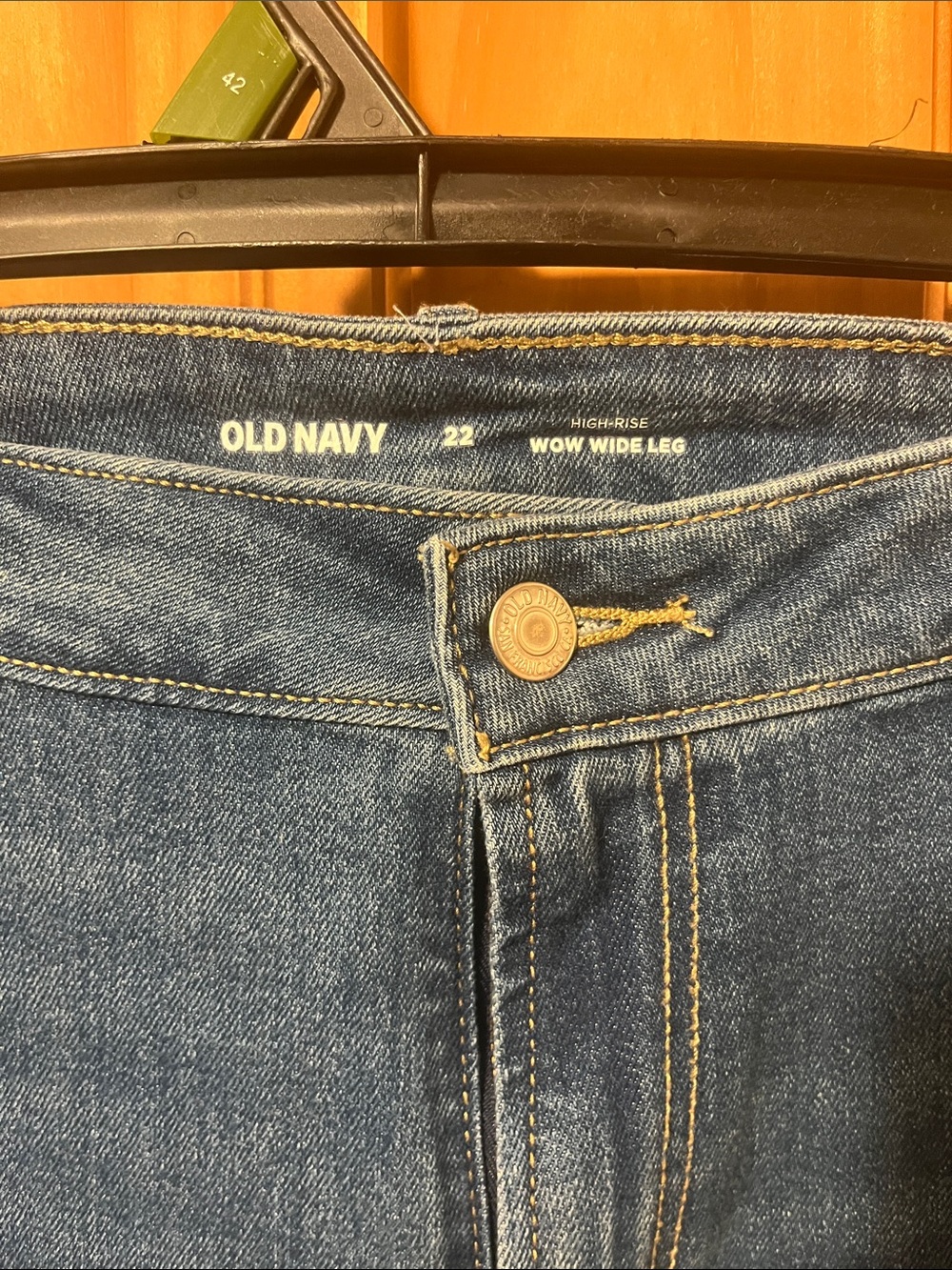 Old Navy Women’s WOW Wide Leg Jeans in Blue Denim